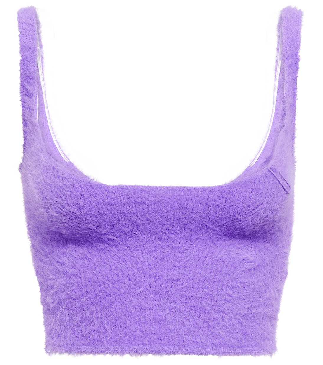 RIbbed-knit crop top | Off-White