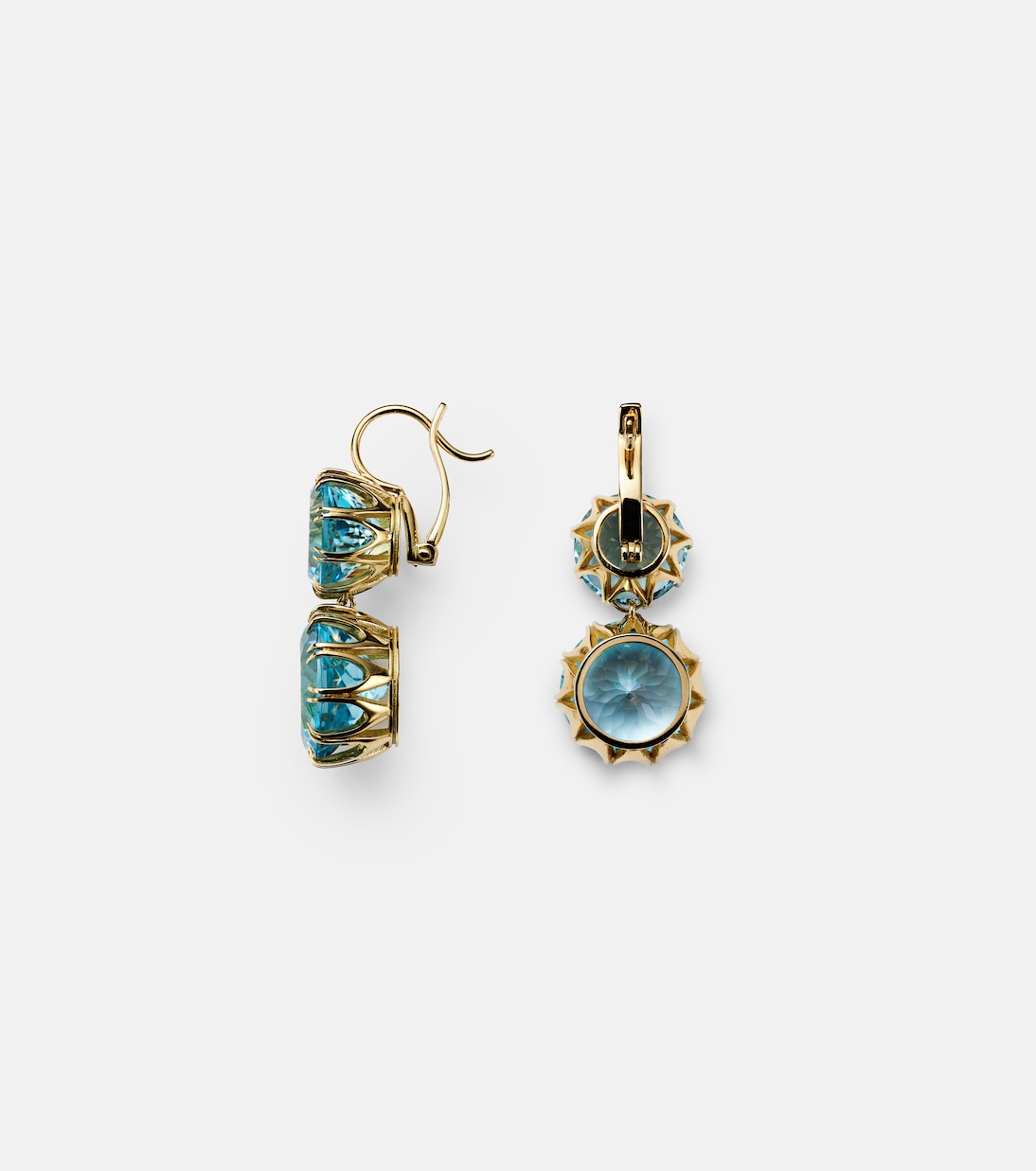 Boucles d’oreilles en or jaune 18 ct et topazes | Ileana Makri