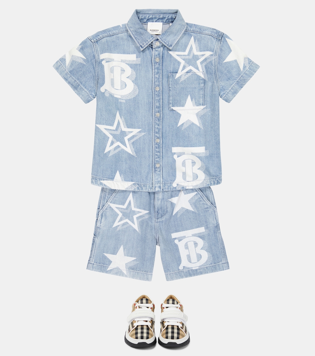 TB Monogram denim shirt | Burberry Kids