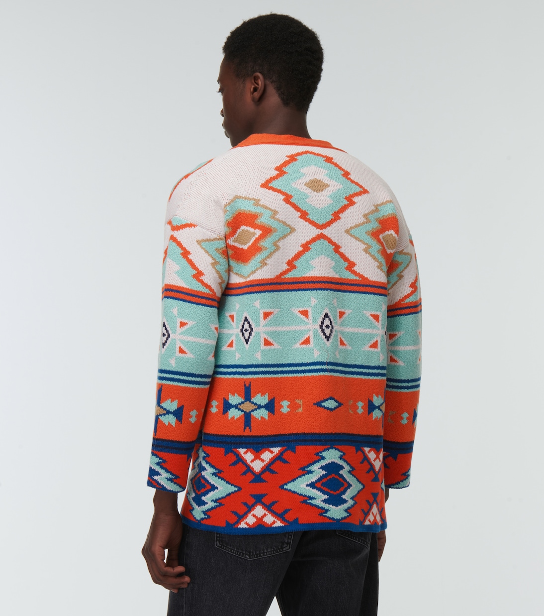Desert Road jacquard cotton cardigan | Alanui