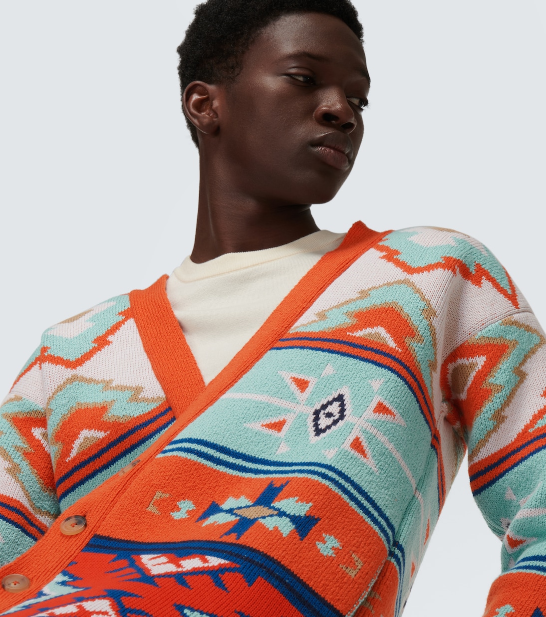 Desert Road jacquard cotton cardigan | Alanui