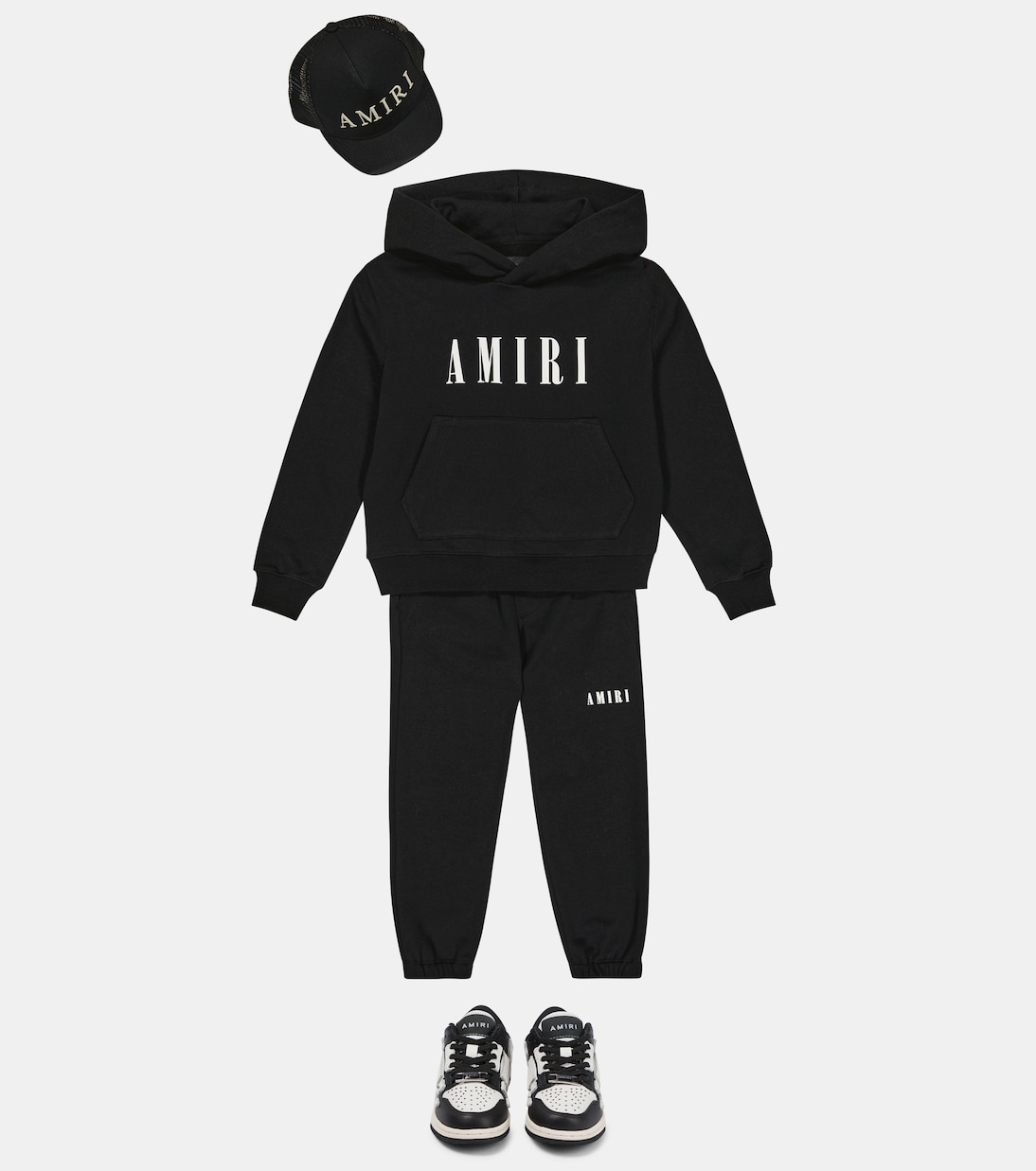 Sweat-shirt à capuche imprimé en coton | Amiri Kids