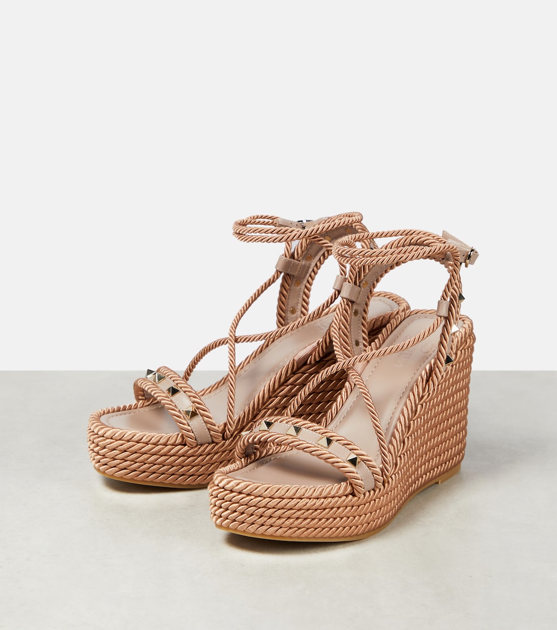 Sandalias con cuña Rockstud | Valentino Garavani