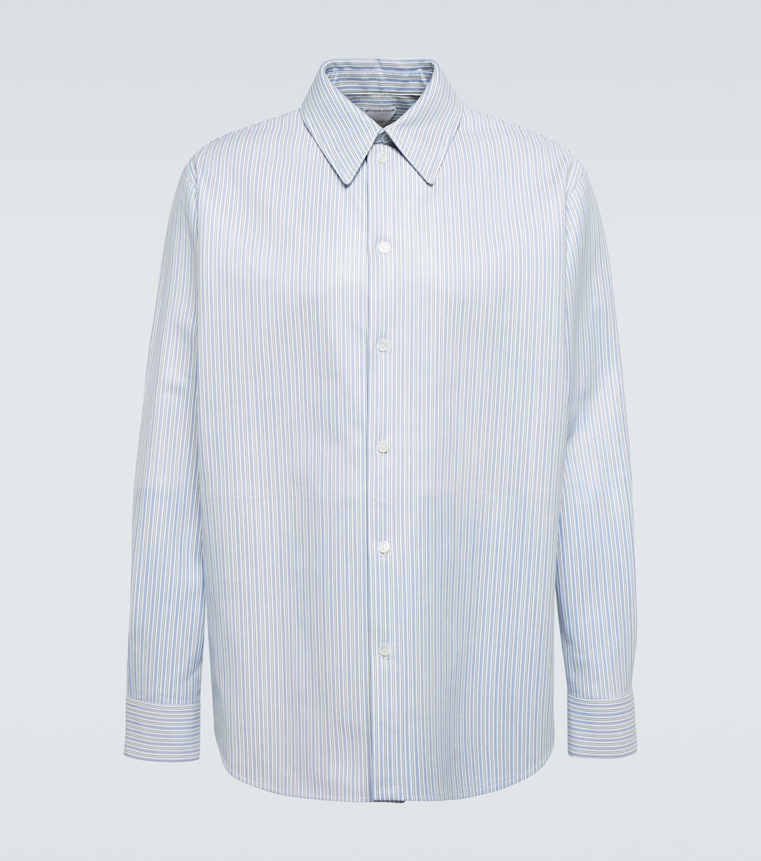 Camicia in pelle a righe | Bottega Veneta