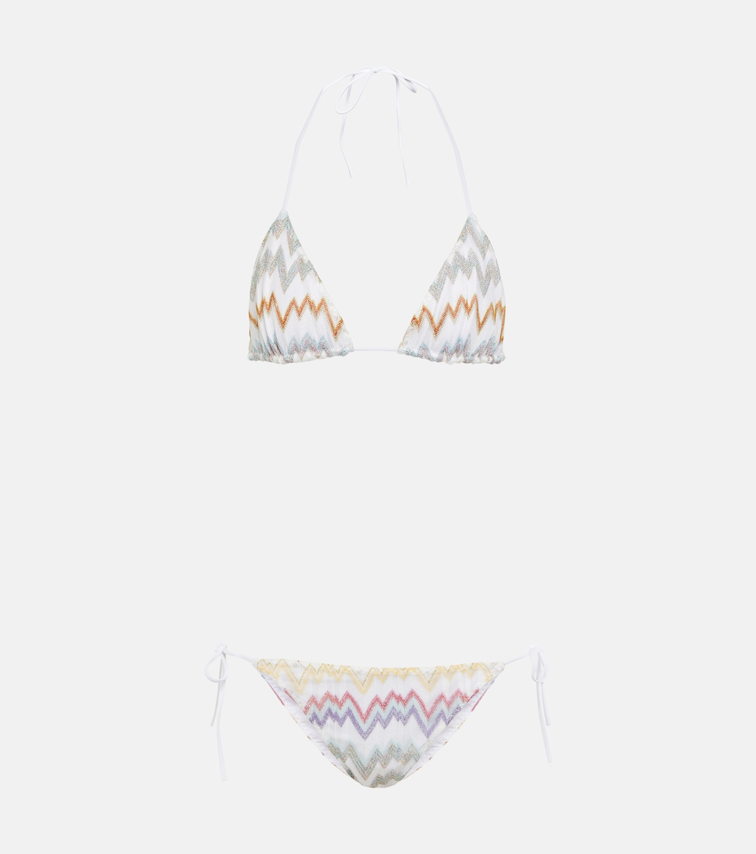 Bikini de punto metalizado en zigzag | Missoni Mare