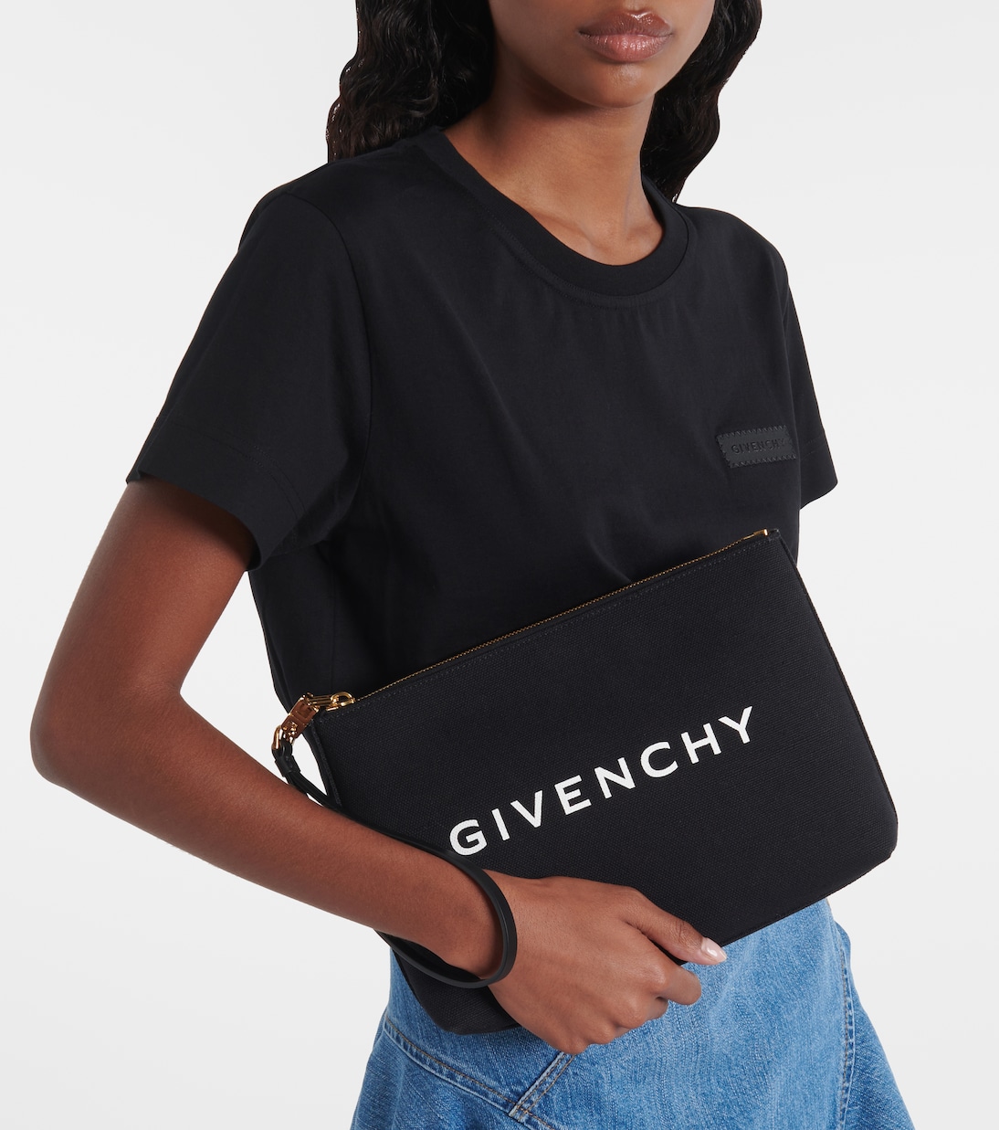 Clutch in canvas di misto cotone | Givenchy