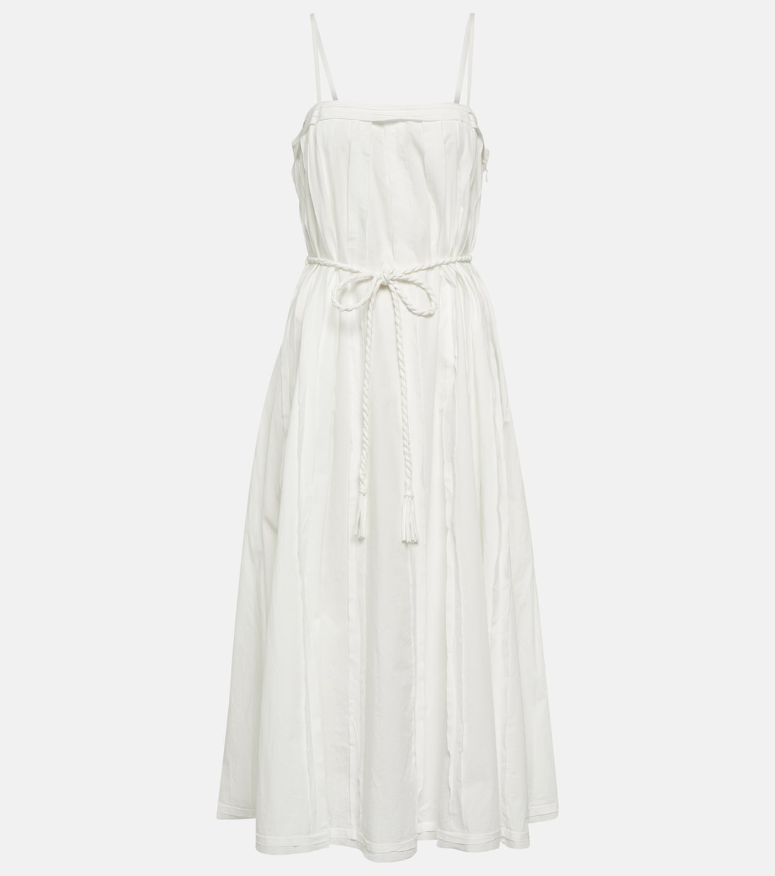 Vestido midi Leela en popelín de algodón | Ulla Johnson