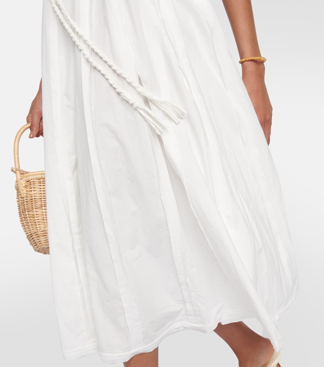Vestido midi Leela en popelín de algodón | Ulla Johnson