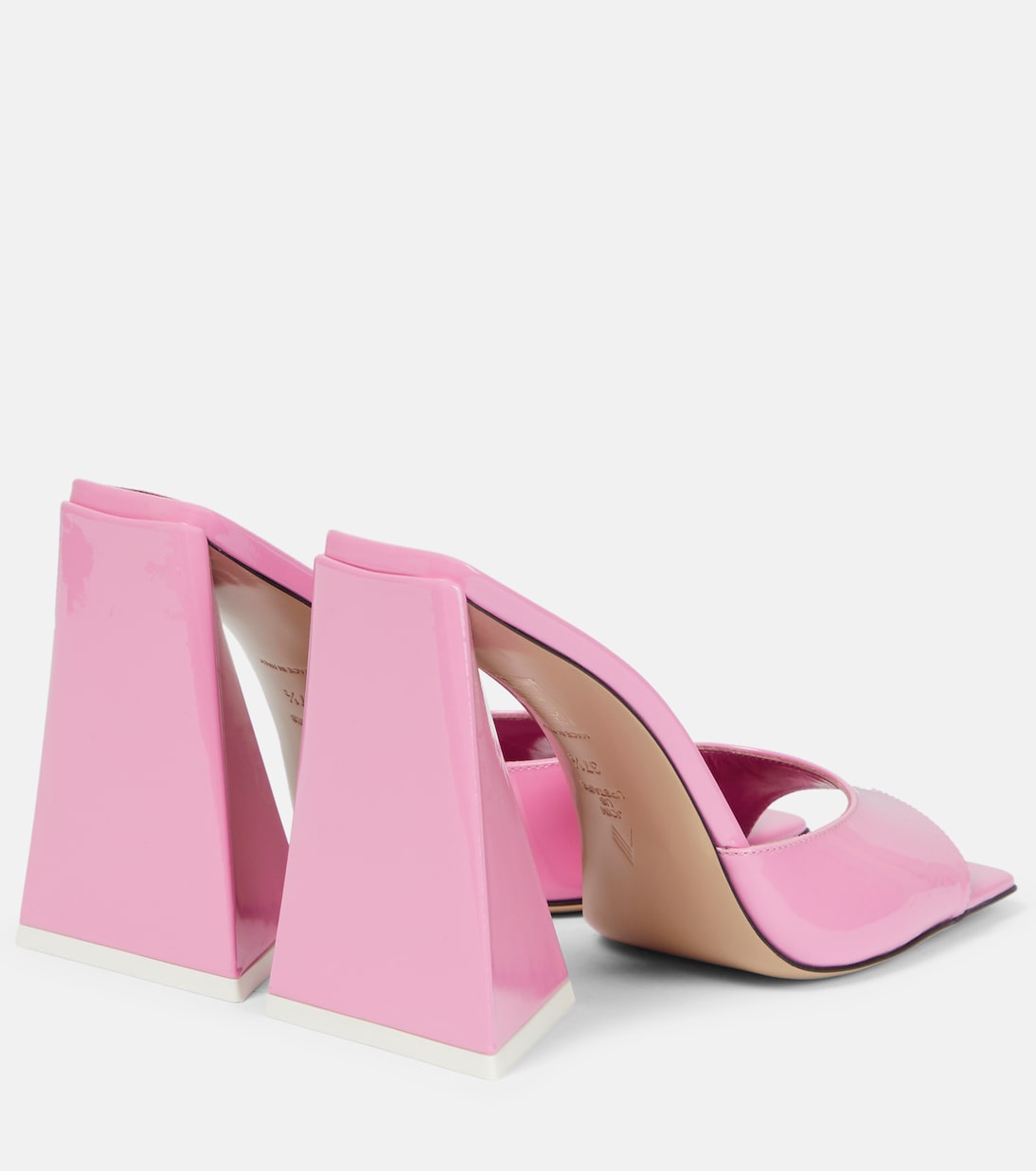 Mules Devon en cuir verni | The Attico