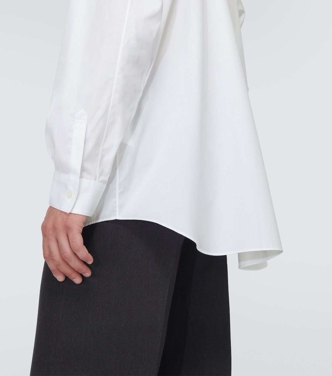 x Lacoste - Camicia in popeline di cotone con logo | Comme des Garçons Shirt