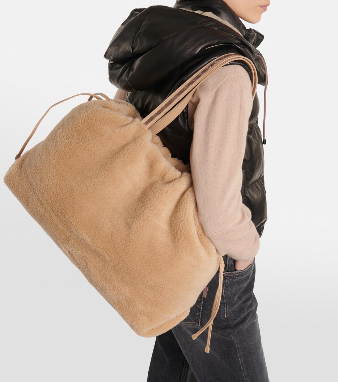 Borsa in misto lana e cashmere | Brunello Cucinelli