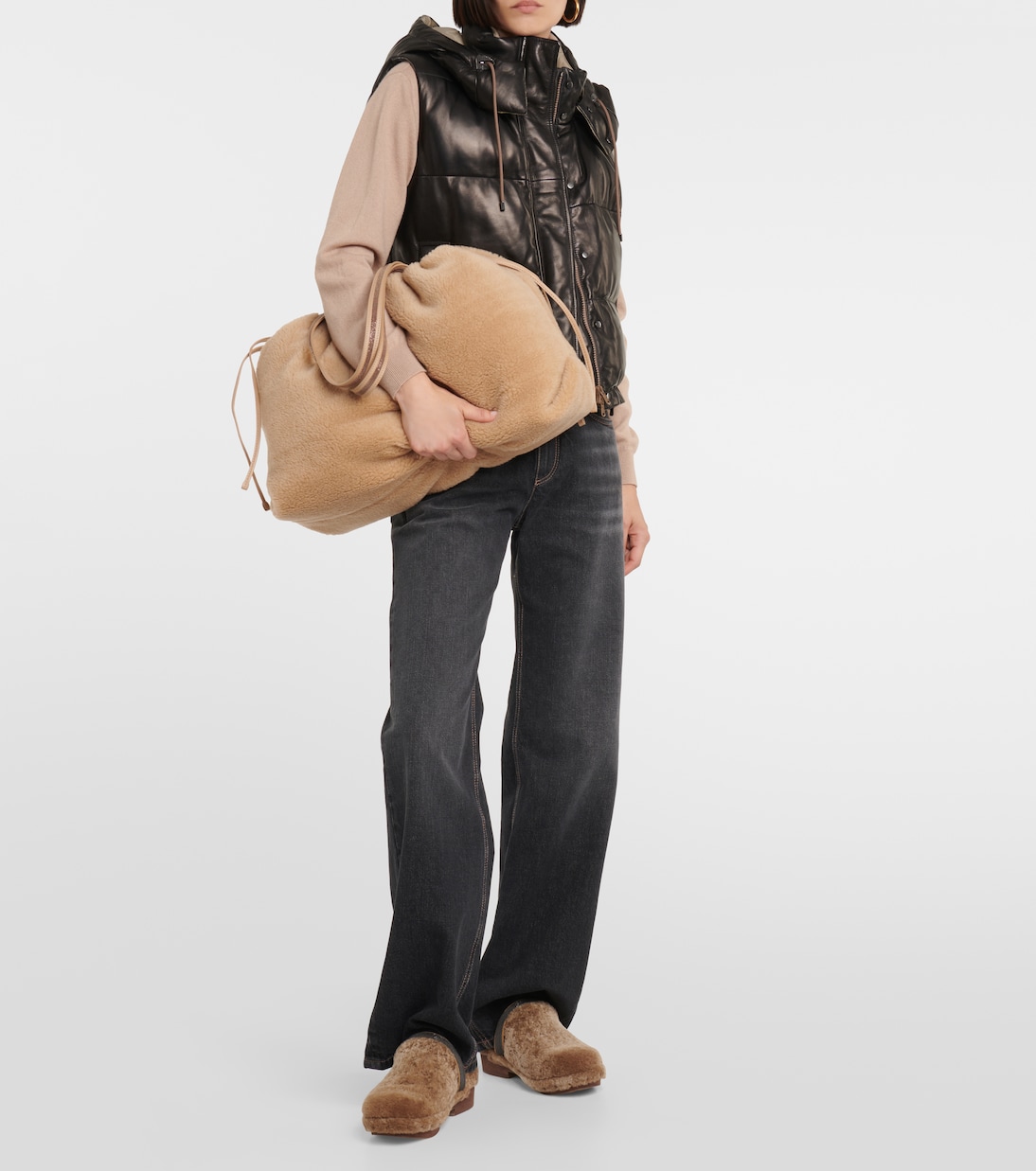 Borsa in misto lana e cashmere | Brunello Cucinelli