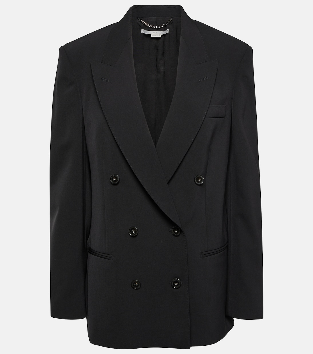 Oversized double-breasted wool-blend jacket | Stella McCartney