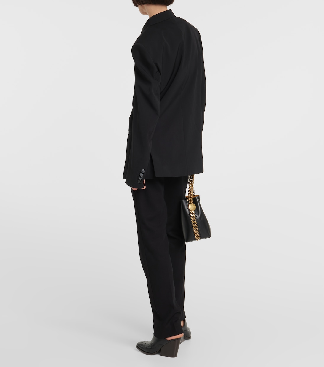 Oversized double-breasted wool-blend jacket | Stella McCartney