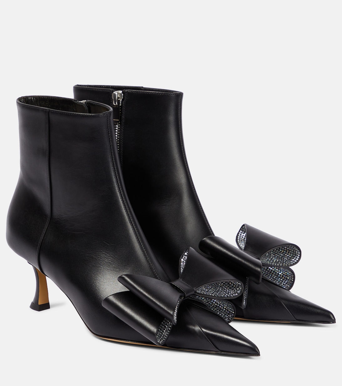 Verzierte Ankle Boots Le Cadeau aus Leder | Mach & Mach