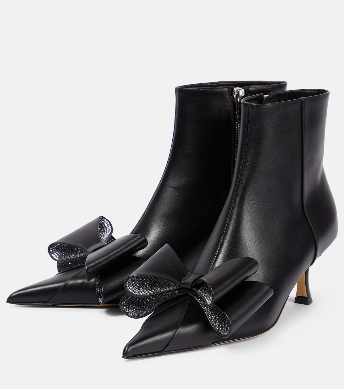 Verzierte Ankle Boots Le Cadeau aus Leder | Mach & Mach