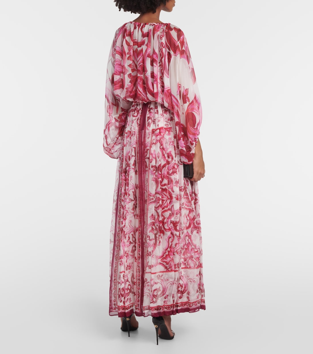 Maxirock Majolica aus Seide | Dolce&Gabbana
