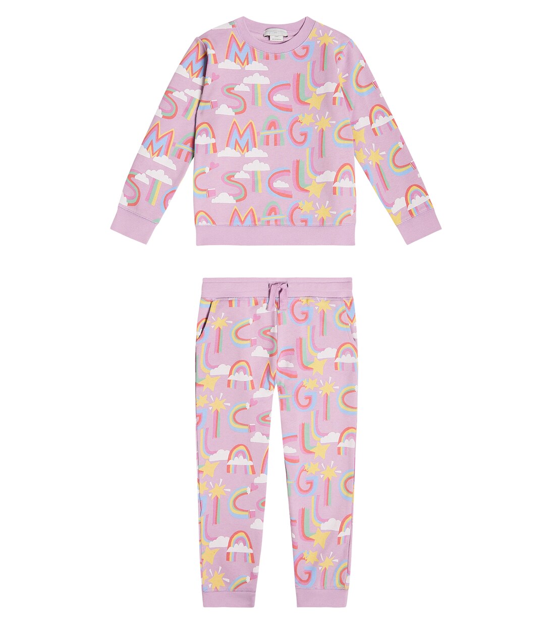 Felpa e pantaloni sportivi in cotone | Stella McCartney Kids