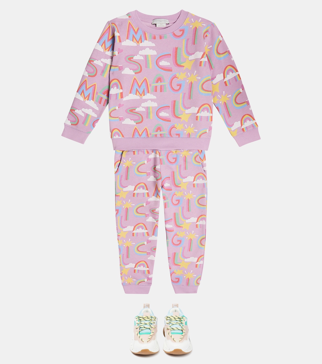 Felpa e pantaloni sportivi in cotone | Stella McCartney Kids