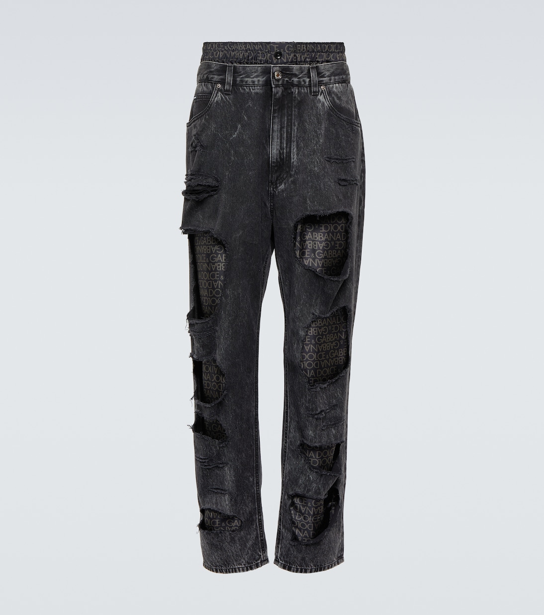 Jeans regular con logo | Dolce&Gabbana