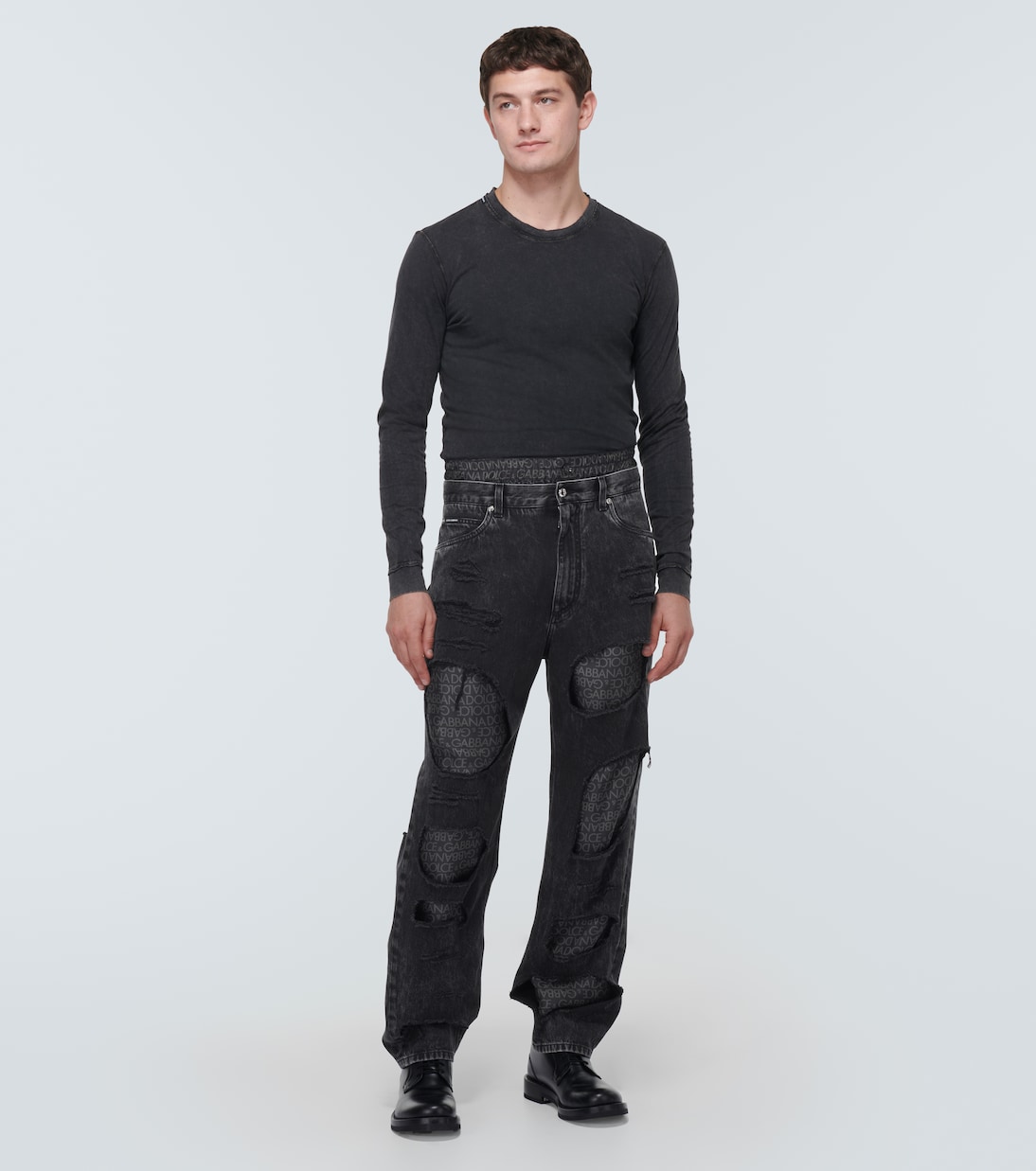 Jeans regular con logo | Dolce&Gabbana