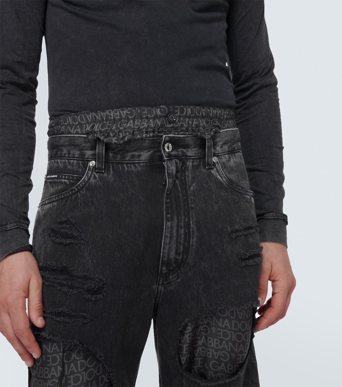 Jeans regular con logo | Dolce&Gabbana