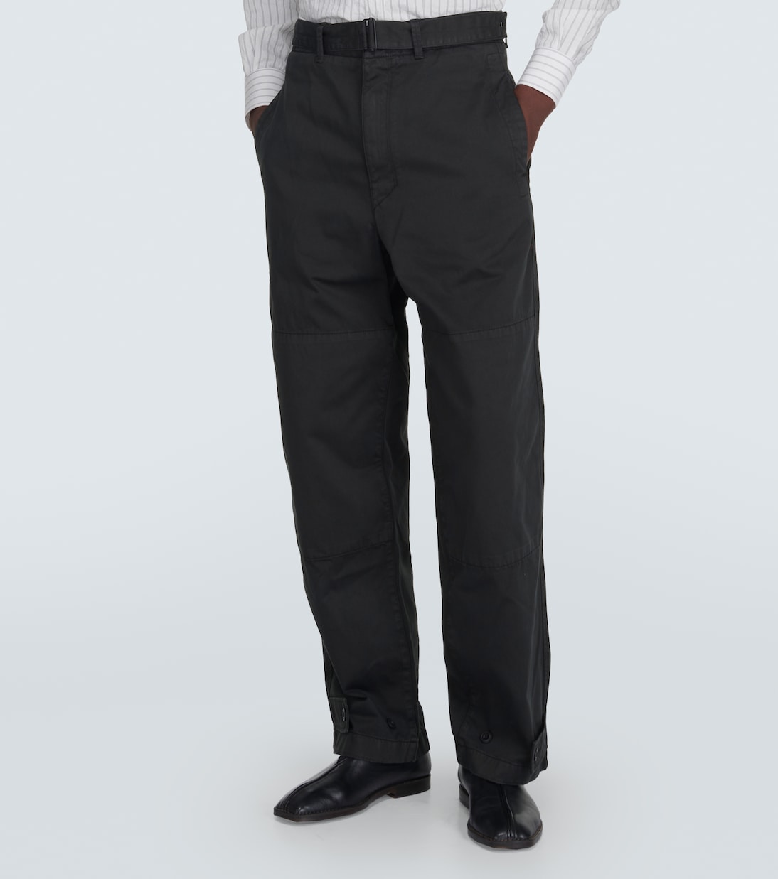Pantalones en satén de algodón | Lemaire