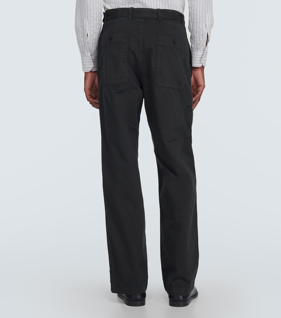 Pantalones en satén de algodón | Lemaire