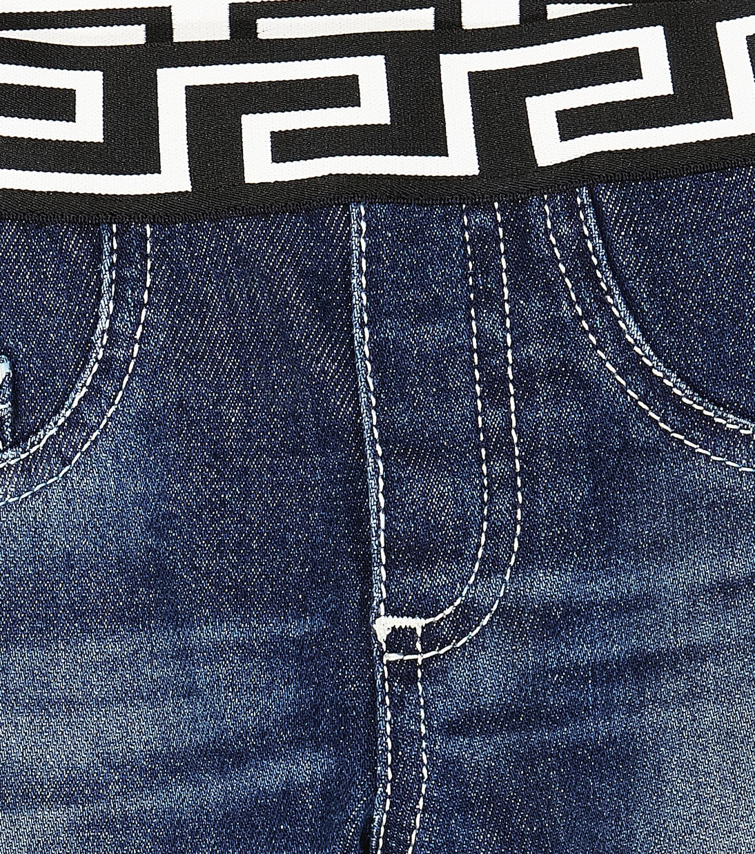 Baby Jeans Greca in Blau Versace Kids Mytheresa