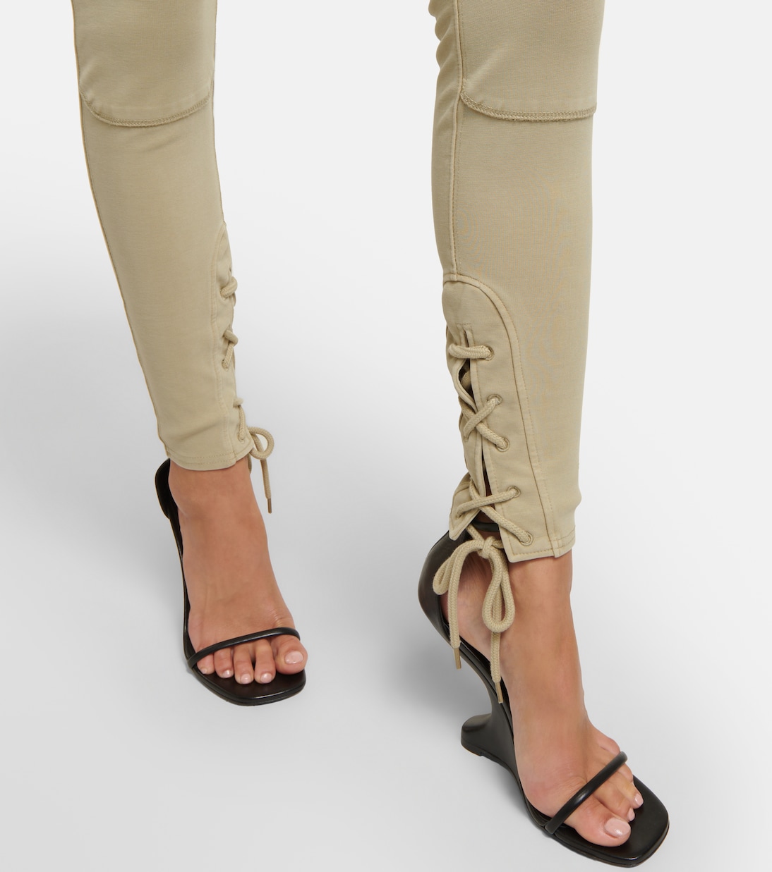 Pantalon slim à taille mi-haute en jean | Entire Studios