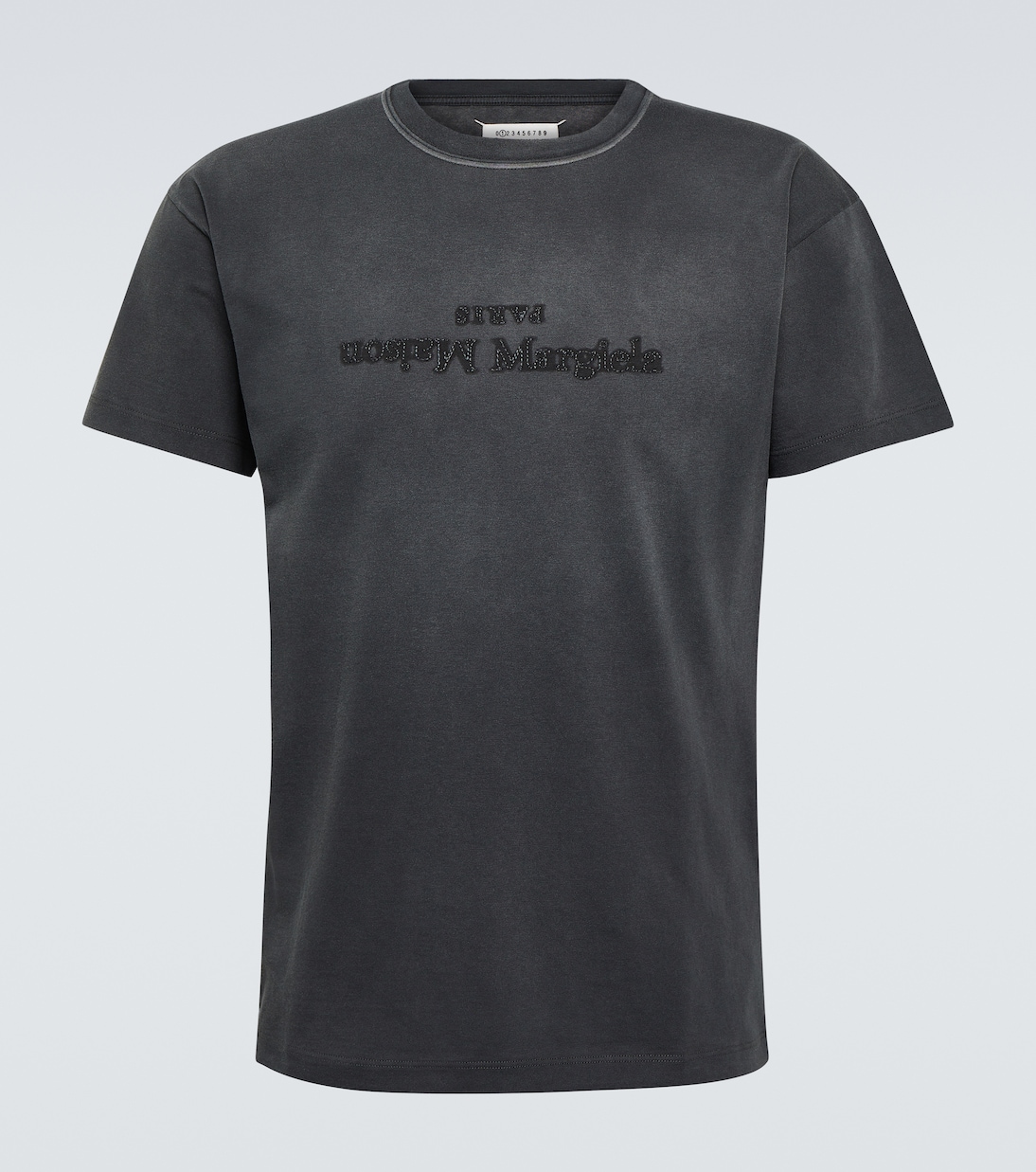 Camiseta de jersey de algodón con logo | Maison Margiela