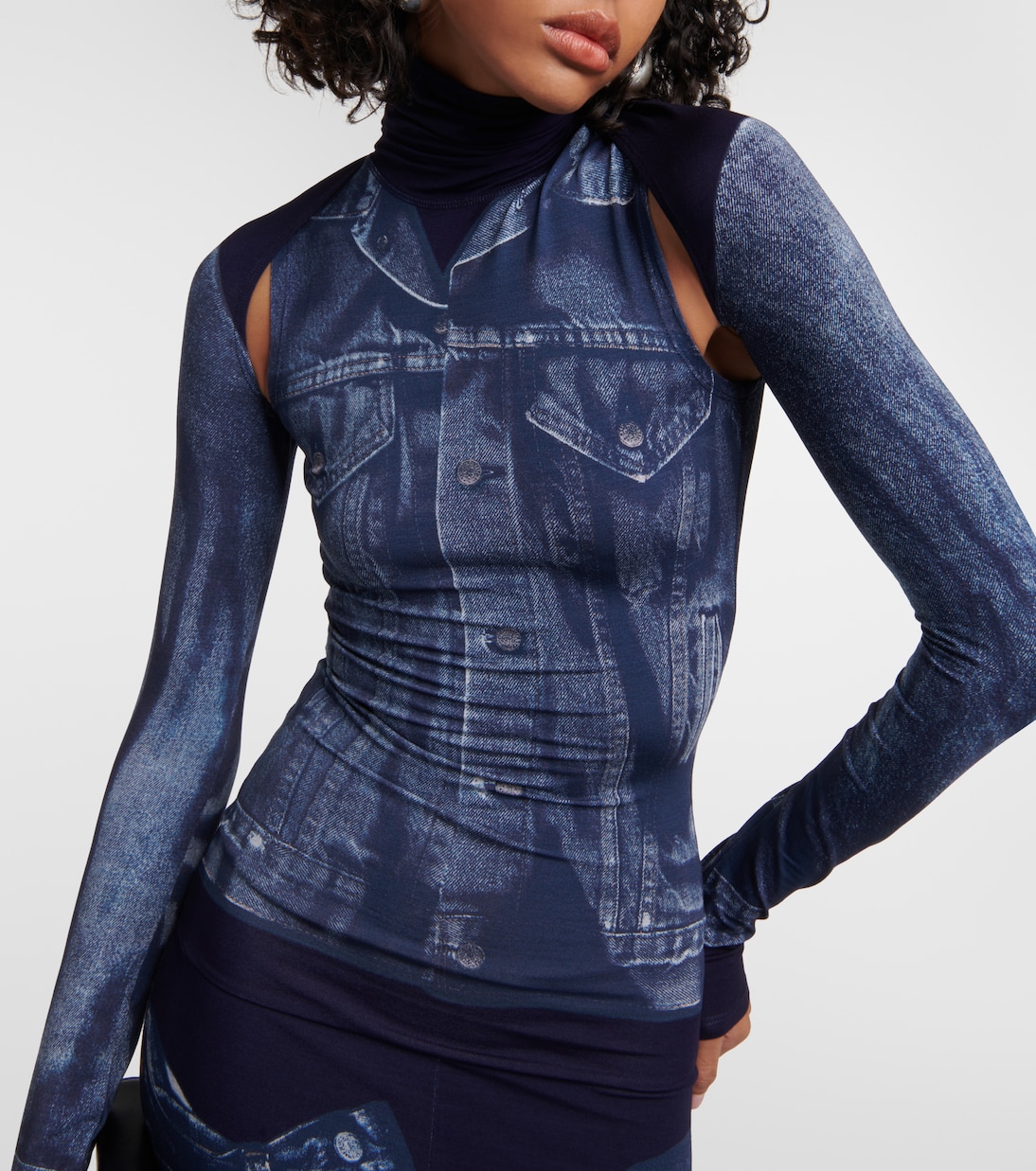 Robe longue Tattoo Collection imprimée | Jean Paul Gaultier