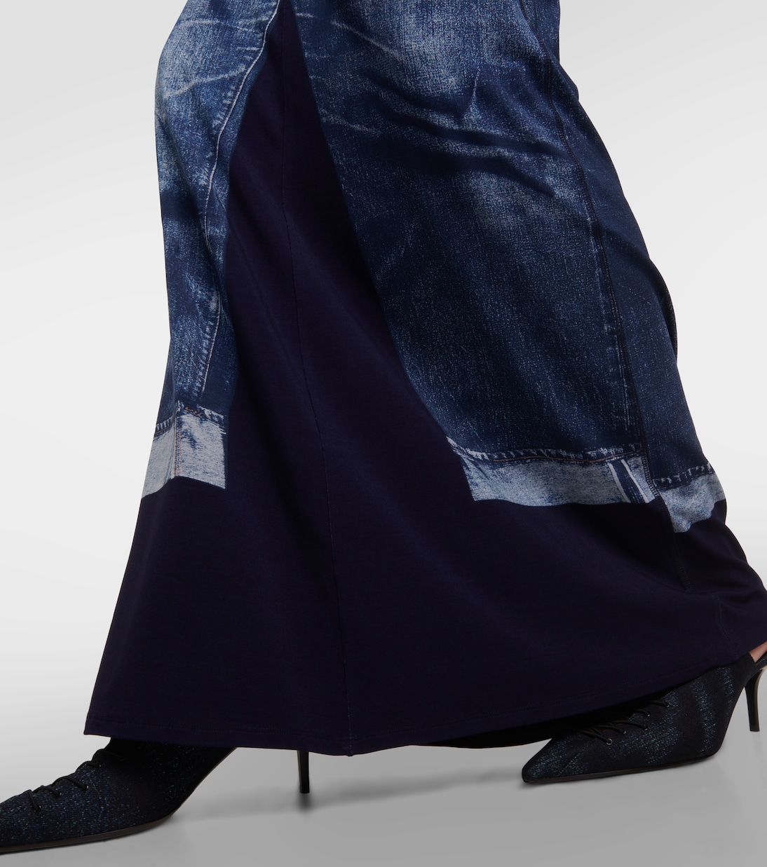 Robe longue Tattoo Collection imprimée | Jean Paul Gaultier