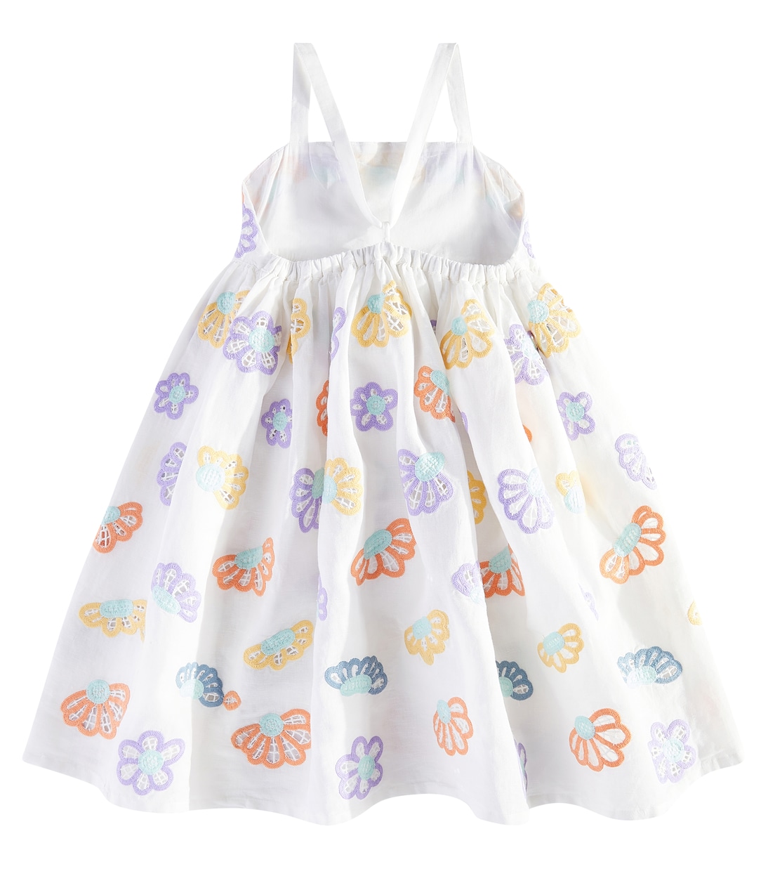 Bedrucktes Kleid aus Leinen und Baumwolle | Stella McCartney Kids