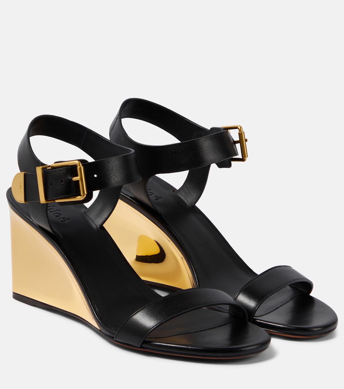 Wedge-Sandalen Rebecca aus Leder | Chloé