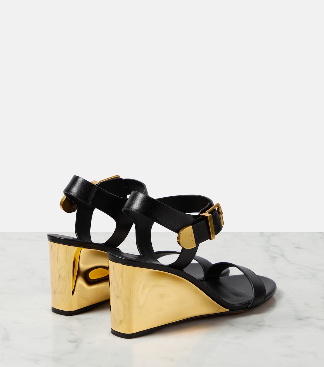 Wedge-Sandalen Rebecca aus Leder | Chloé