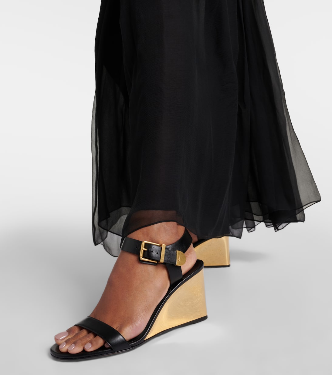 Wedge-Sandalen Rebecca aus Leder | Chloé