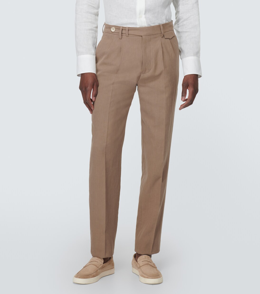 Pantaloni chino in lino | Brunello Cucinelli