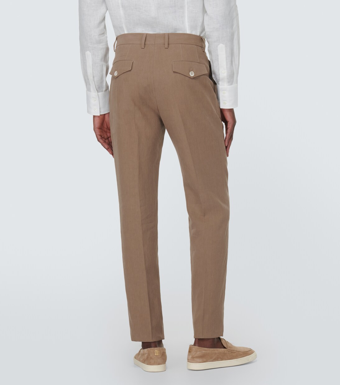 Pantaloni chino in lino | Brunello Cucinelli