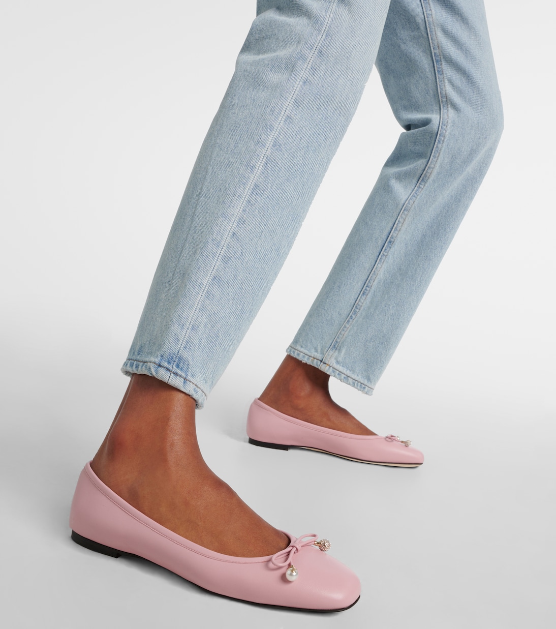 Ballerinas Elme aus Leder | Jimmy Choo