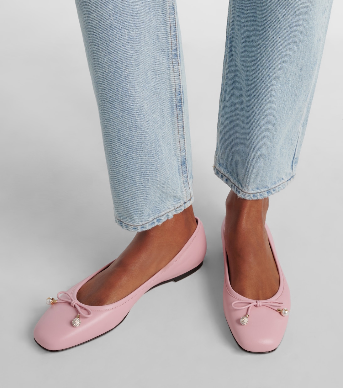 Ballerinas Elme aus Leder | Jimmy Choo