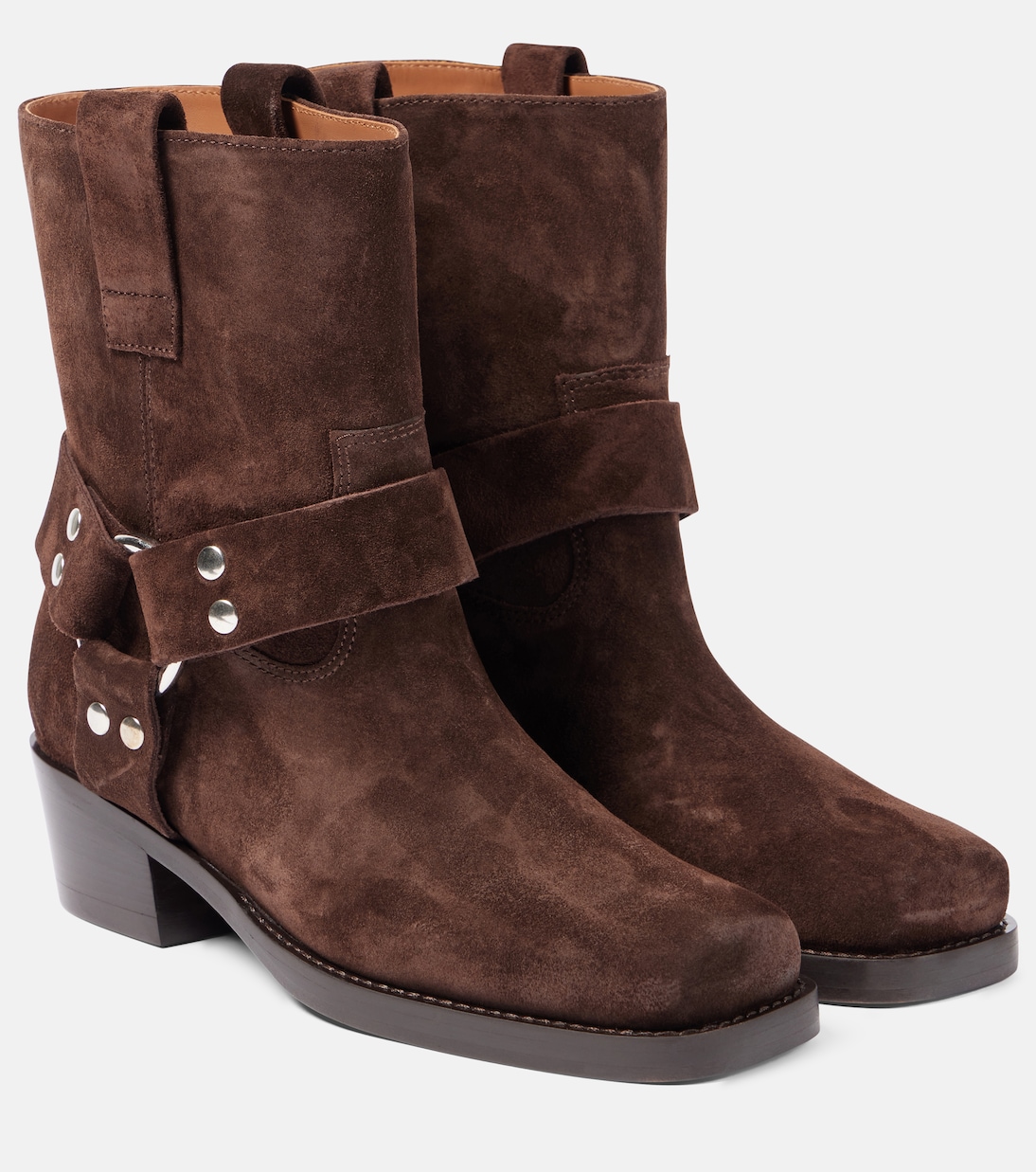 Roxy 45 suede biker boots in brown Paris Texas Mytheresa