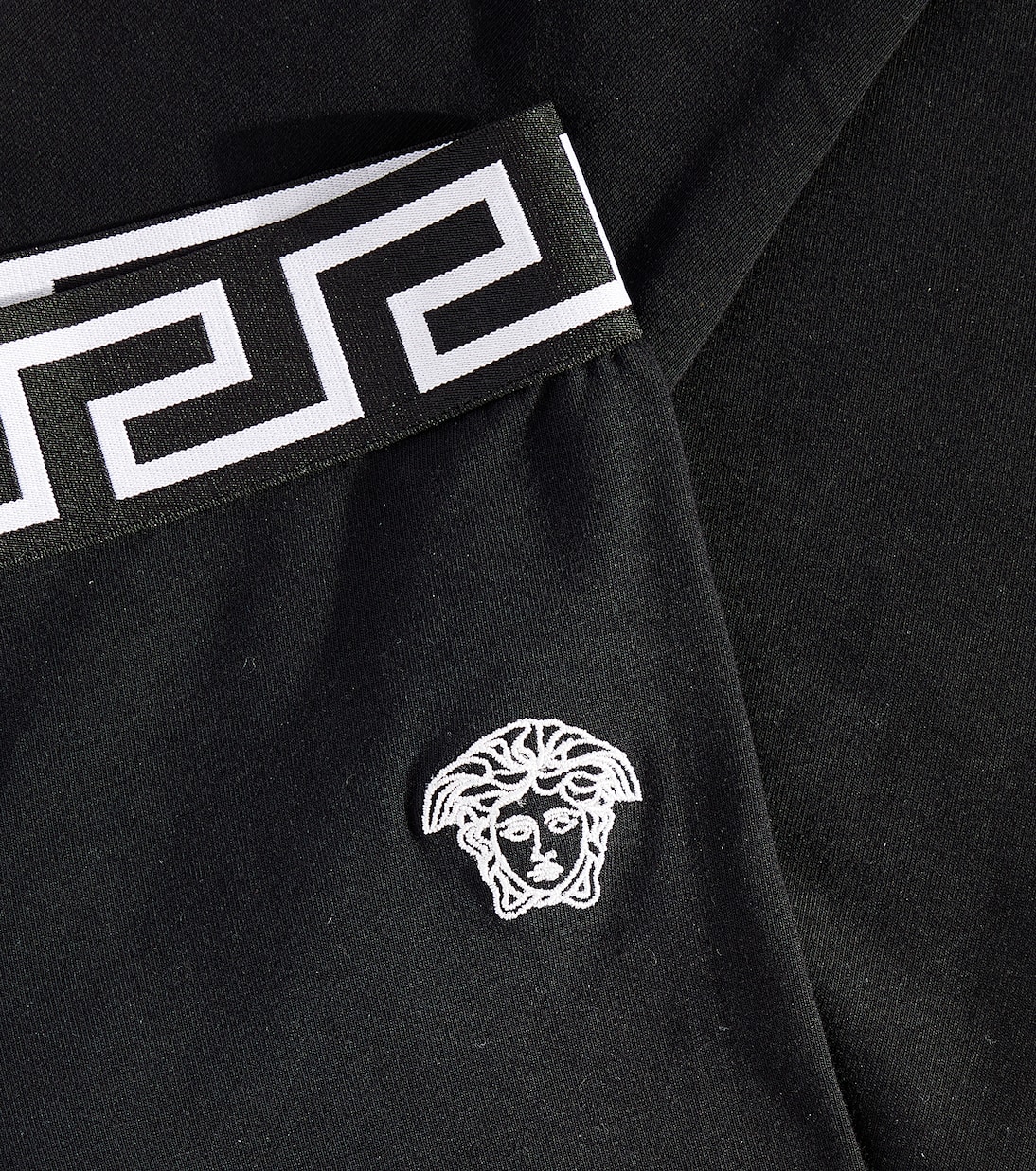 Leggings Greca de jersey de mezcla de algodón | Versace Kids