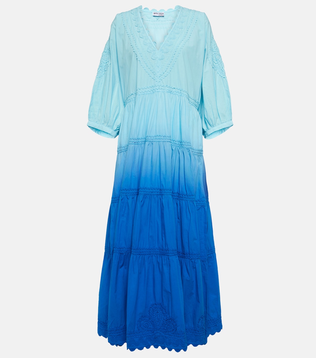 Vestido largo de popelín de algodón | Juliet Dunn