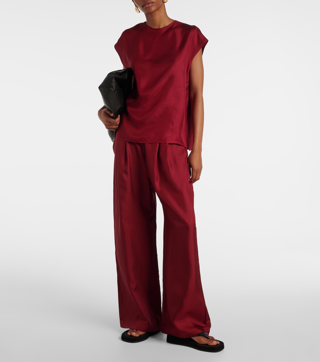 Top Dasha aus Seiden-Twill | Asceno
