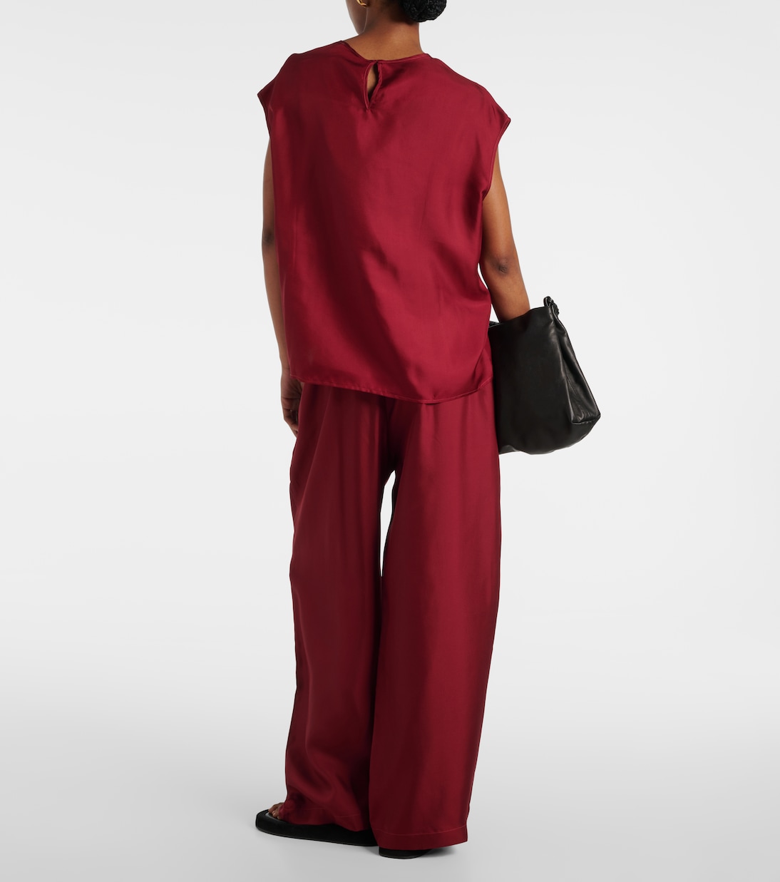 Top Dasha aus Seiden-Twill | Asceno