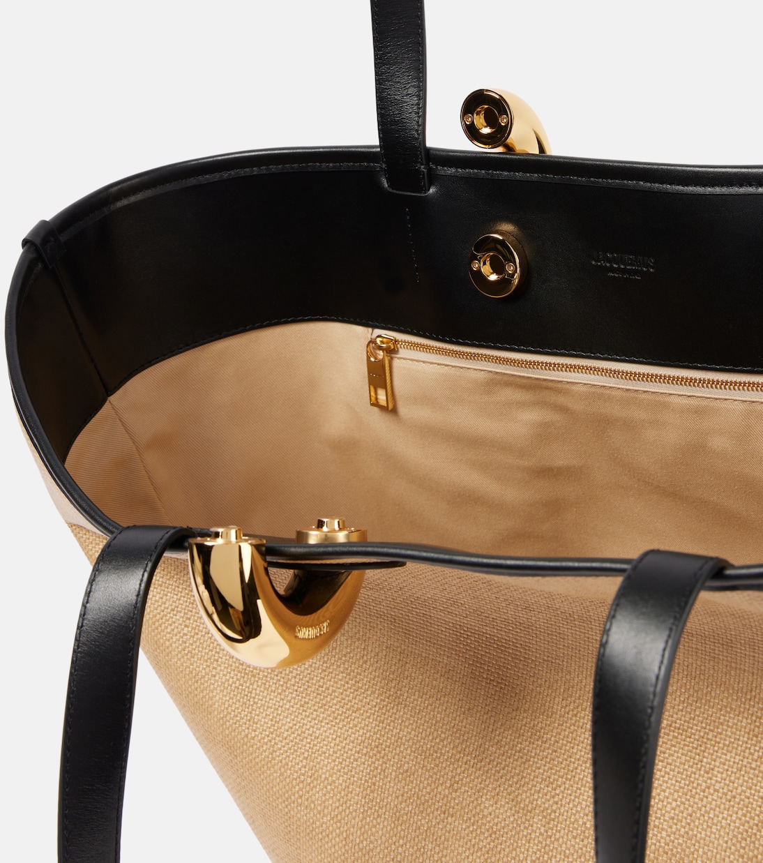 Le Bambola leather-trimmed basket bag | Jacquemus
