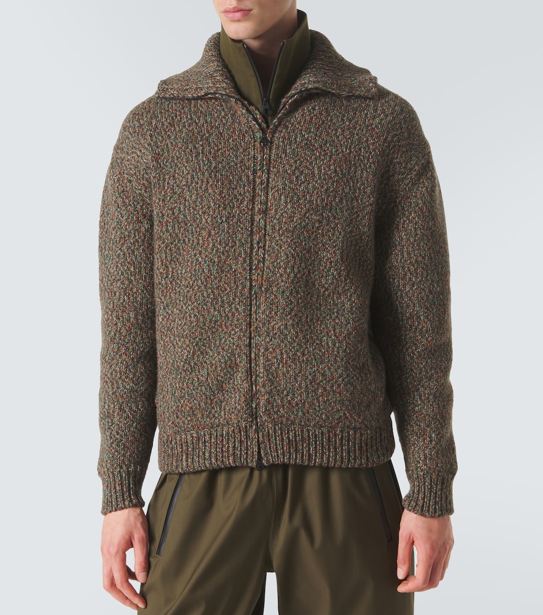 Cashmere zip-up sweater | Loro Piana