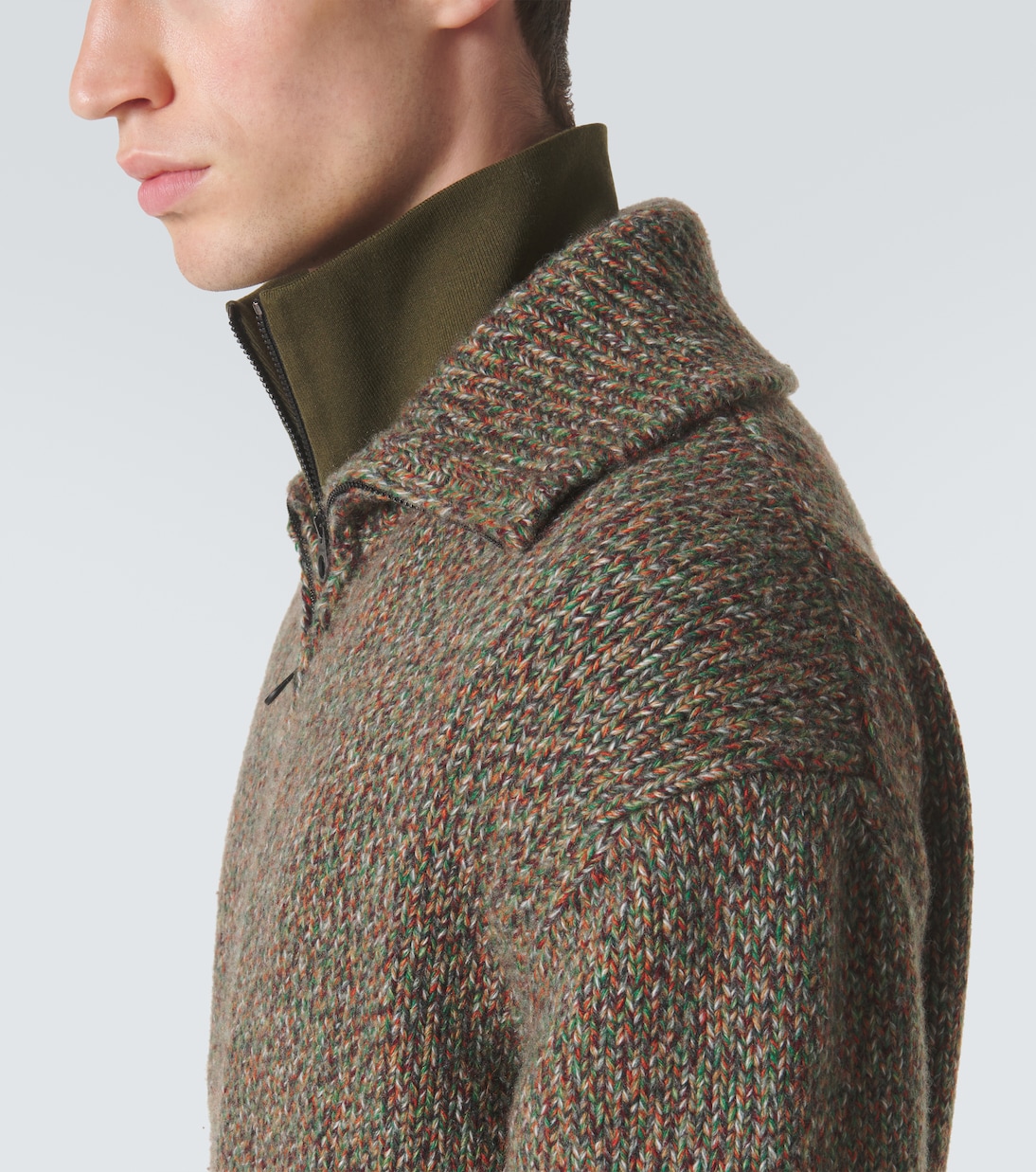 Cashmere zip-up sweater | Loro Piana