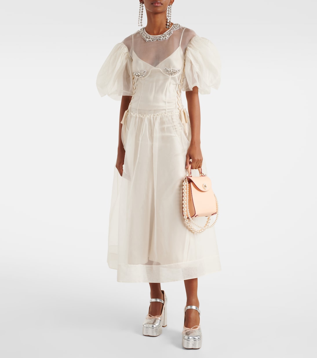 Sac Valentine Mini en cuir à ornements | Simone Rocha